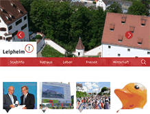 Tablet Screenshot of leipheim.de